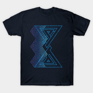 Blue Line Art T-Shirt